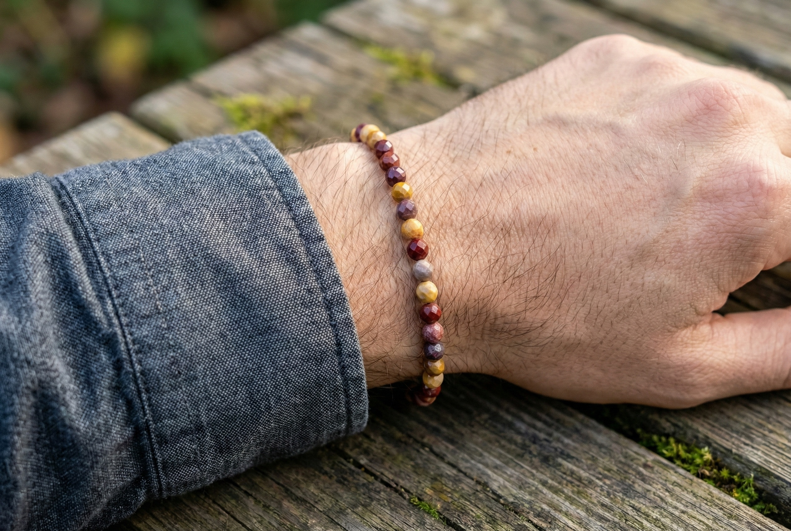 Mookaite Bracelet | Armillas Design – Australian mookaite gemstone bracelet – view 3