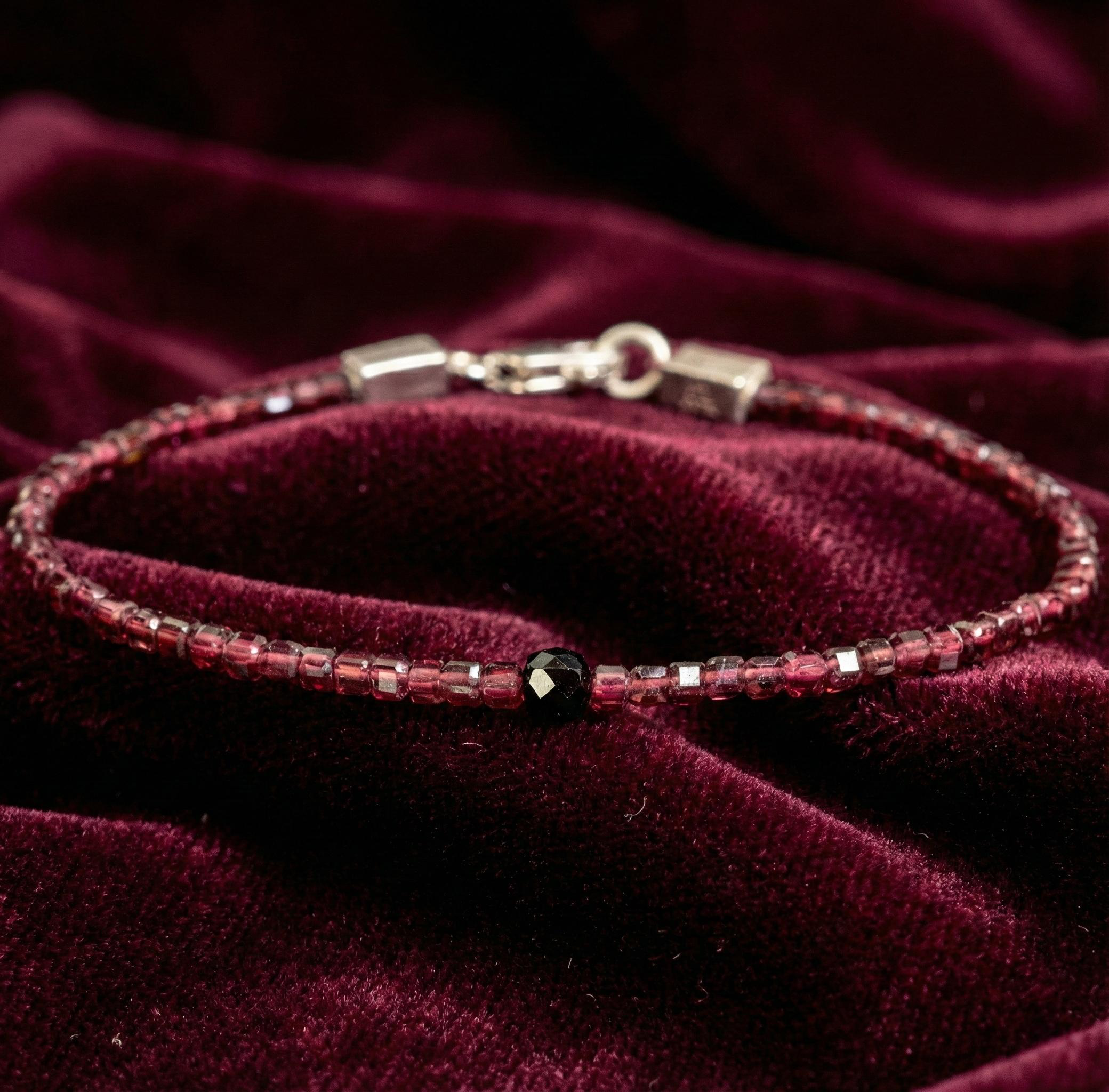 Garnet and Spinel Bracelet | Armillas Design – red garnet and spinel bracelet – view 6