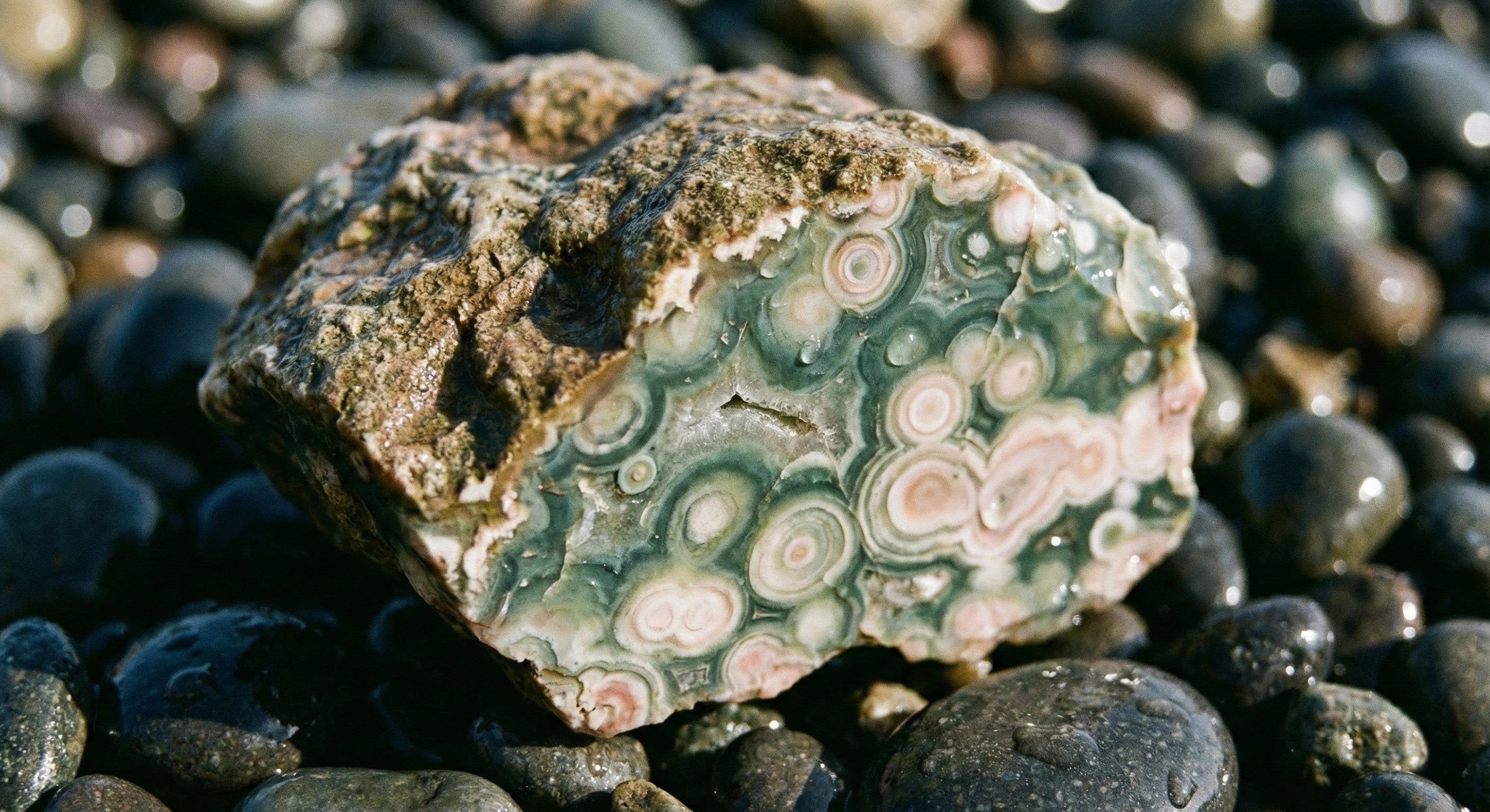Ocean Jasper Bracelet | Armillas Design – rare orbicular ocean jasper bracelet – view 6