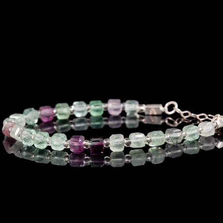 Fluorite Bracelet | Armillas Design – multi-colour natural gemstone bracelet – view 2