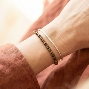 Tiger's Eye and Red Picasso Jasper Bracelet | Armillas Design – earthy gemstone bracelet – view 5