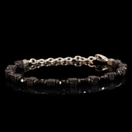 Spinel and Lava Stone Bracelet | Armillas Design – black spinel volcanic lava bracelet