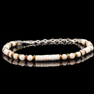 Lava Stone and Black Shell Bracelet | Armillas Design – volcanic lava bracelet