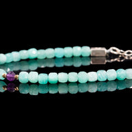 Amazonite and Amethyst Bracelet | Armillas Design – handcrafted gemstone bracelet – view 3