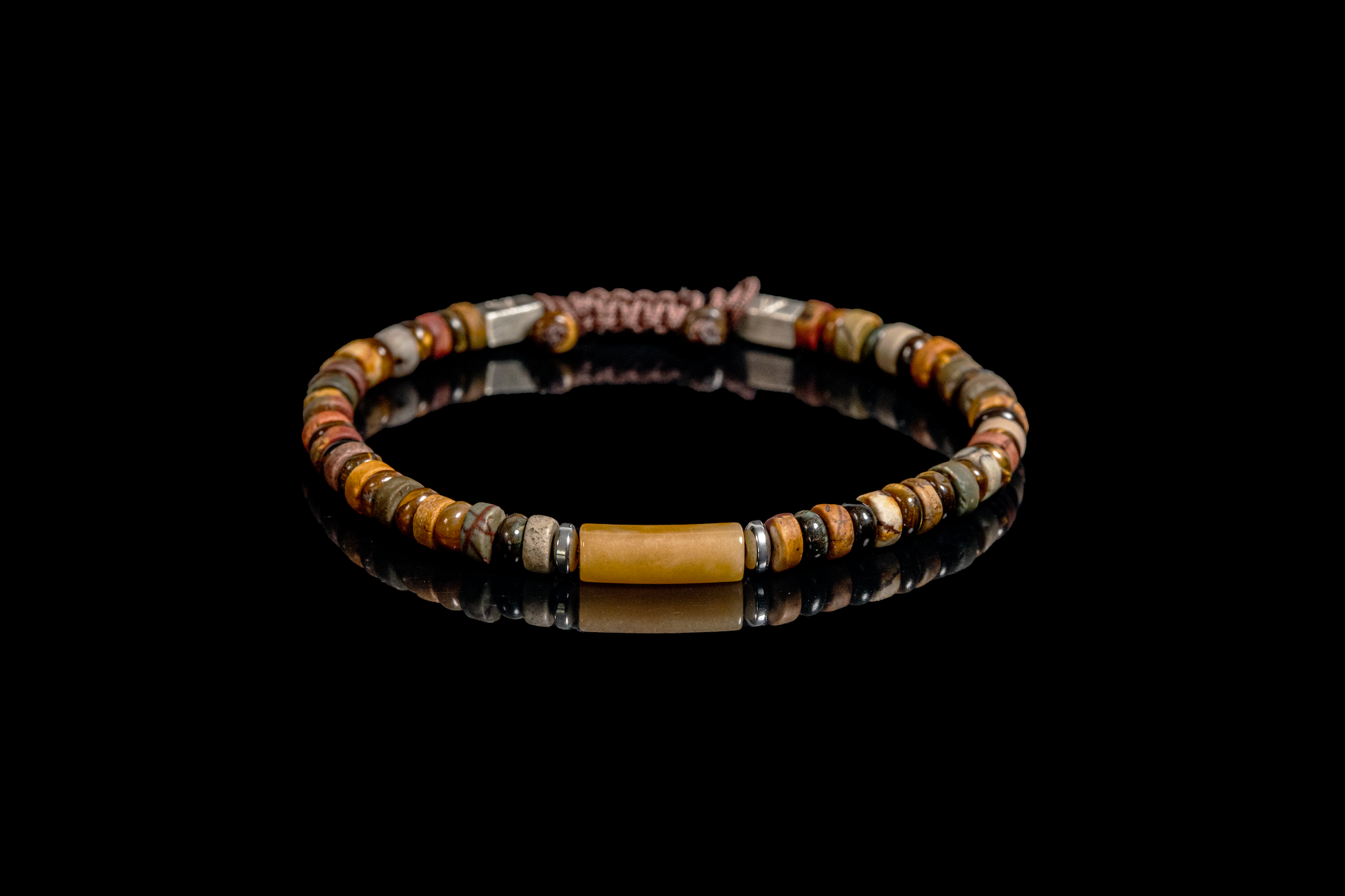Tiger's Eye and Picasso Jasper Bracelet | Armillas Design – earthy gemstone bracelet