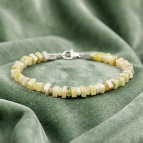 Lemon Jade Bracelet | Armillas Design – lemon jade natural gemstone bracelet – view 3