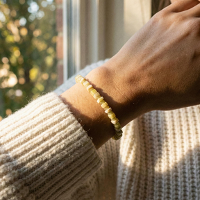 Lemon Jade Bracelet | Armillas Design – lemon jade natural gemstone bracelet – view 6