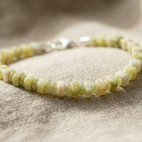 Lemon Jade Bracelet | Armillas Design – lemon jade natural gemstone bracelet – view 7