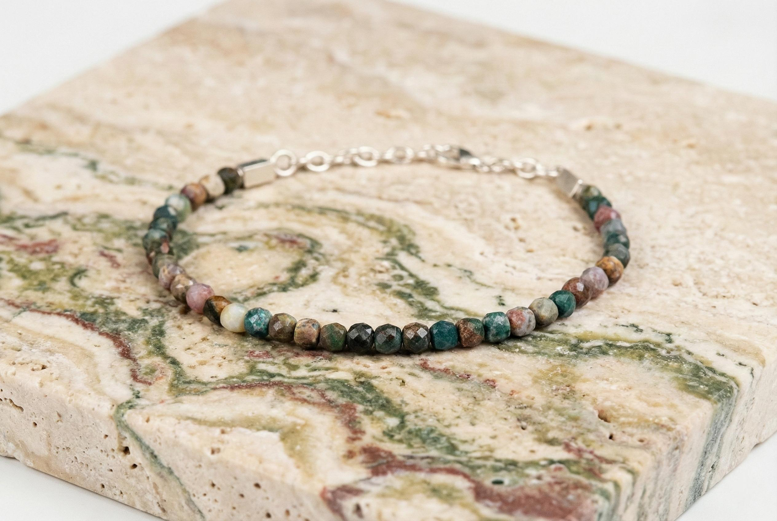 Ocean Jasper Bracelet | Armillas Design – rare orbicular ocean jasper bracelet – view 2