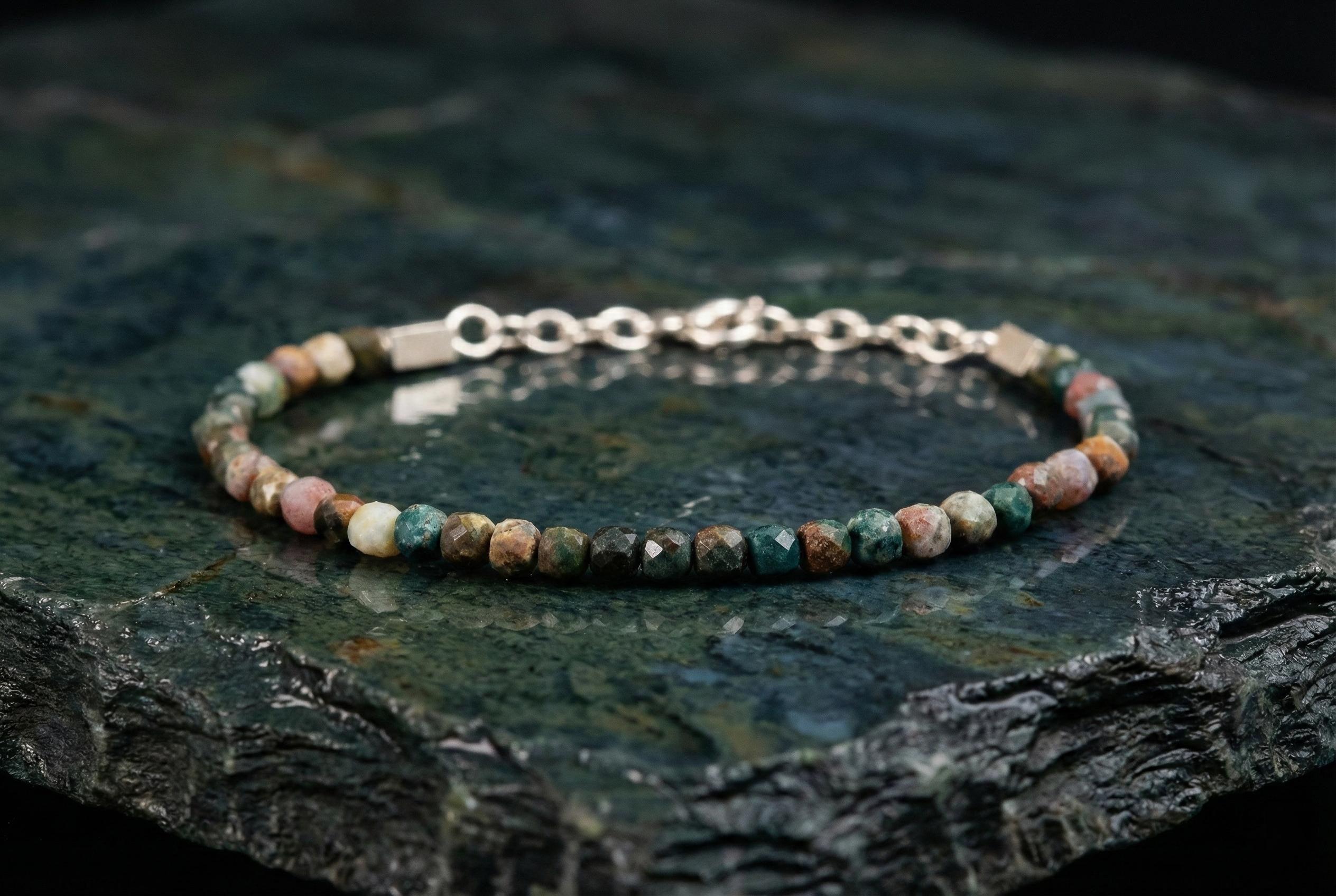 Ocean Jasper Bracelet | Armillas Design – rare orbicular ocean jasper bracelet – view 5