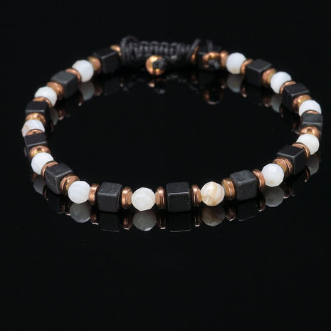 Mother of Pearl & Hematite Bracelet