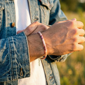 Pink Opal and Rhodochrosite Bracelet | Armillas Design – pink gemstone bracelet – view 3
