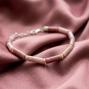 Pink Opal and Rhodochrosite Bracelet | Armillas Design – pink gemstone bracelet – view 4