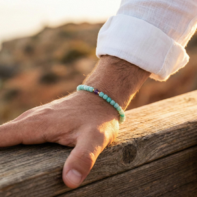 Amazonite and Amethyst Bracelet | Armillas Design – handcrafted gemstone bracelet – view 5